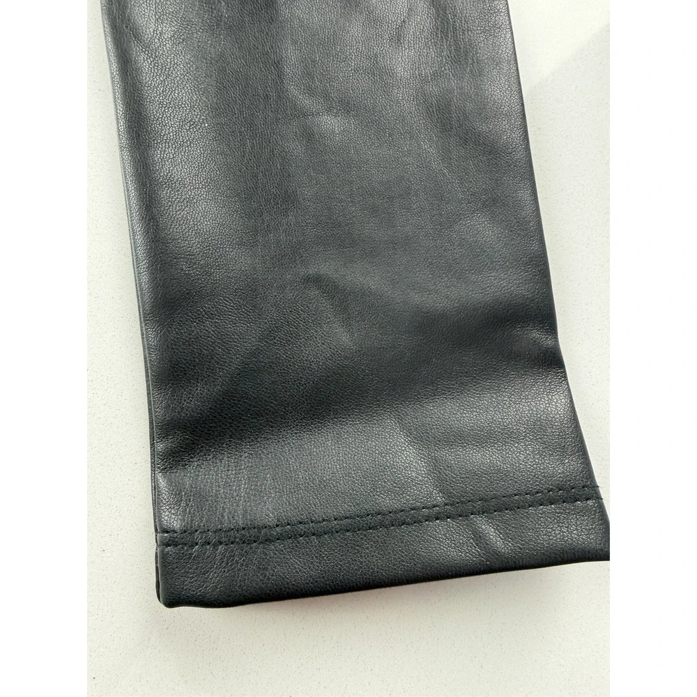 Splendid Girls Faux Leather Leggings Kids Size 14 Black Pull On Stretch NWT